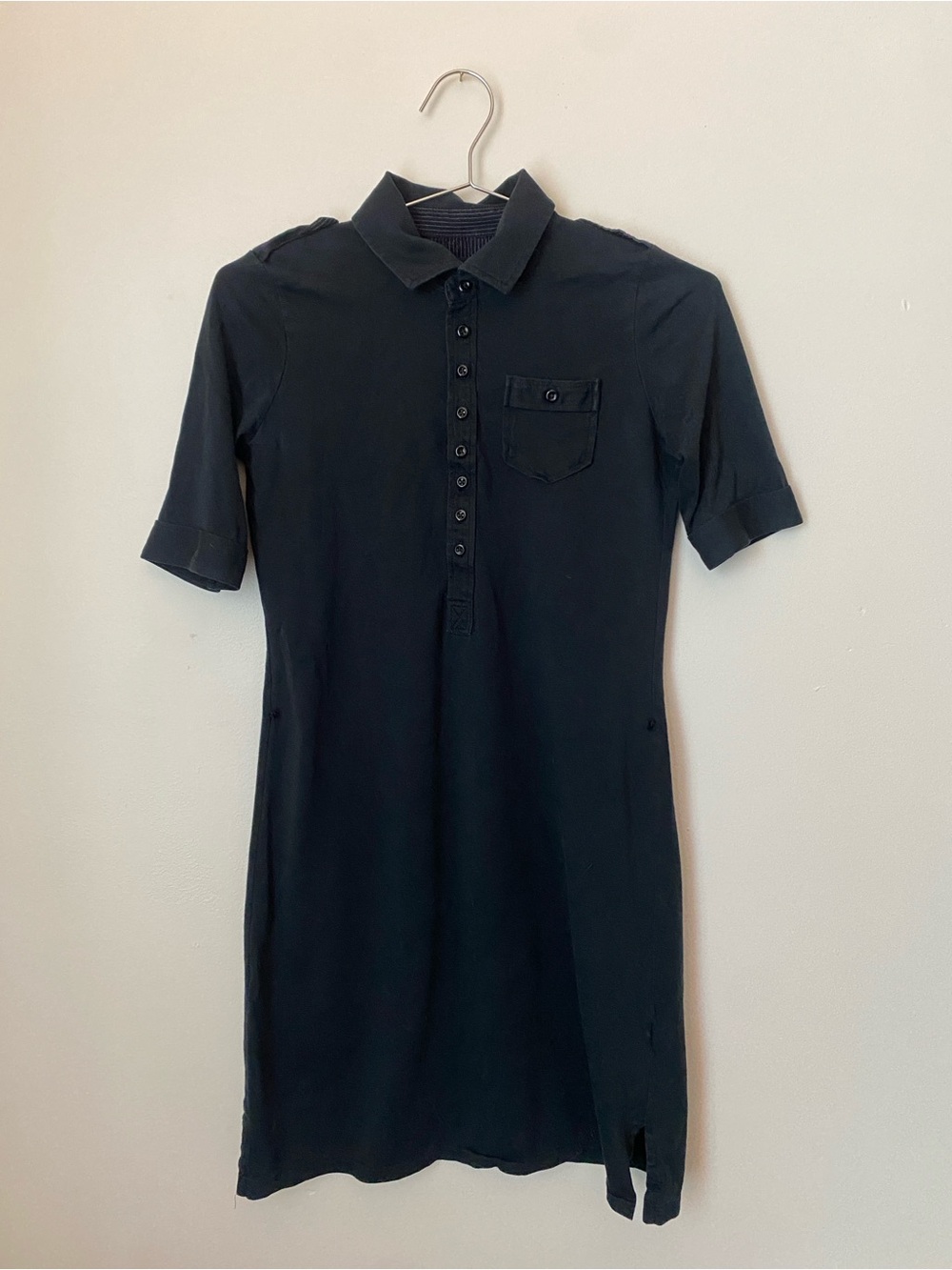 Vintage Y2K Gap Navy Blue Polo Button Up Dress Women's XS